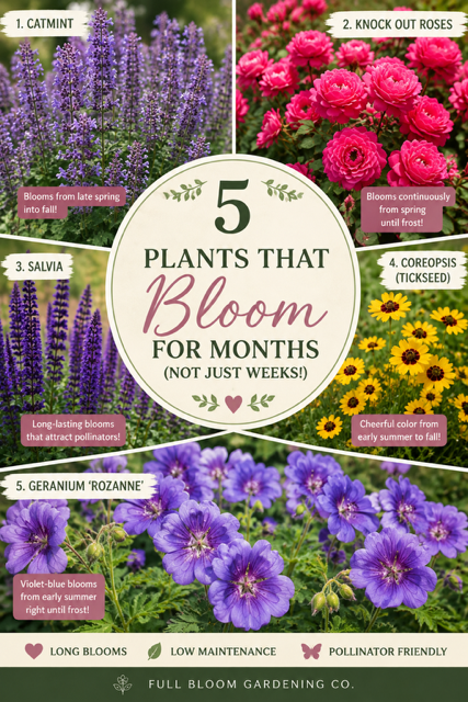 5 Plants That Bloom For Months