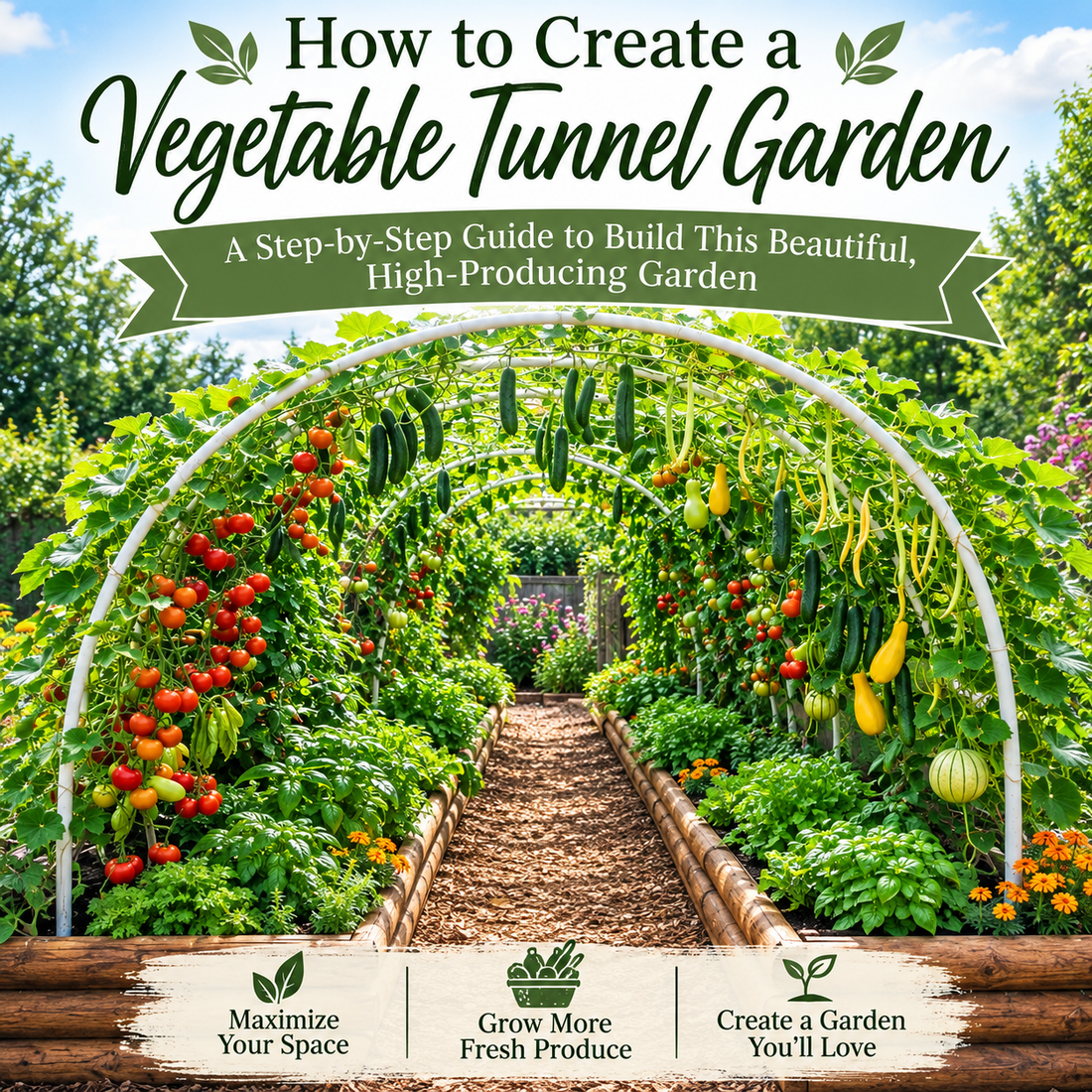 Guide: How to Create a Vegetable Tunnel Garden