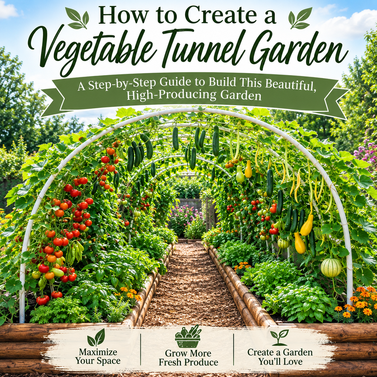 Guide: How to Create a Vegetable Tunnel Garden