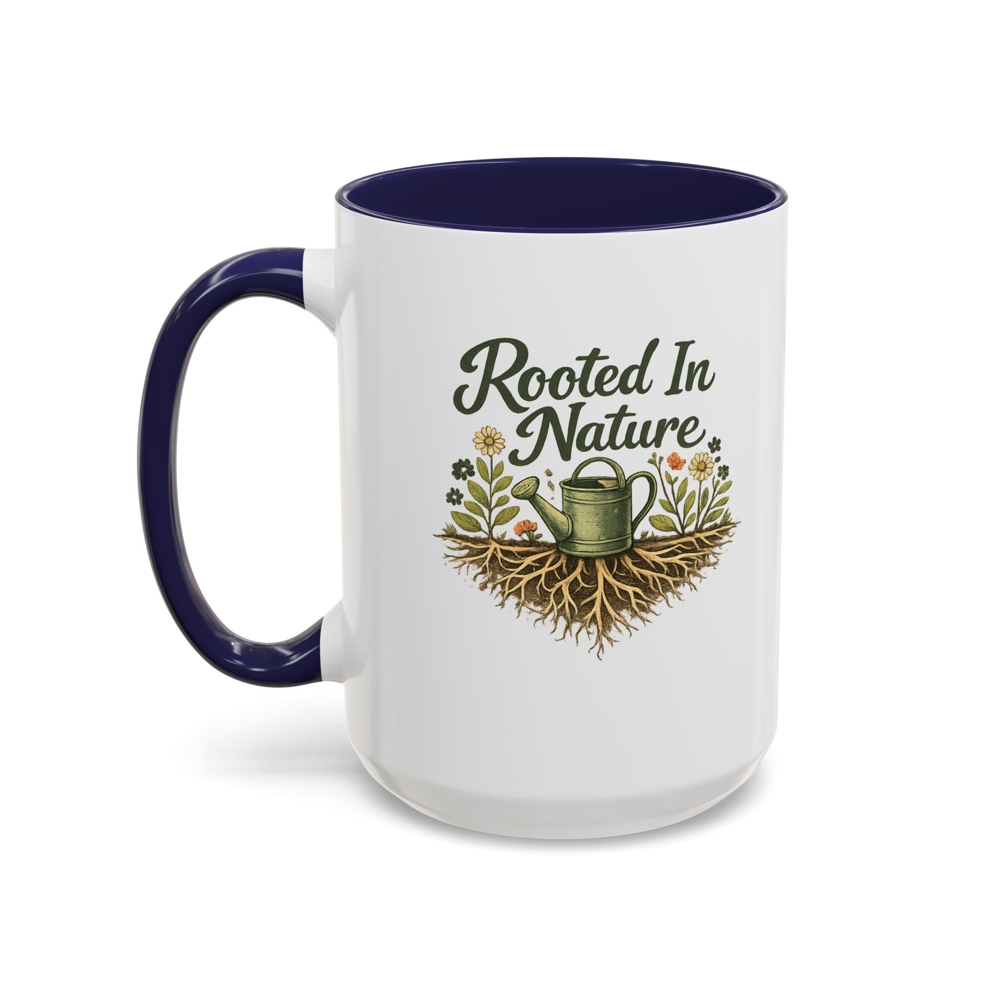 Rooted in Nature Coffee Mug, Garden Lover Coffee Mug, Gardener Gift, Plant Lover Cup, Gardening Mug