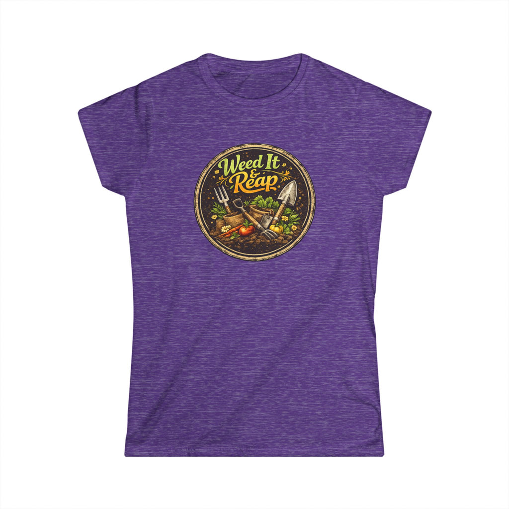 Weed It & Reap Vintage Garden Lovers Tee, Women's Softstyle Tee, Women’s Gardening Tee, Gardener Gift, Plant Lover T-Shirt, Garden Life Shirt
