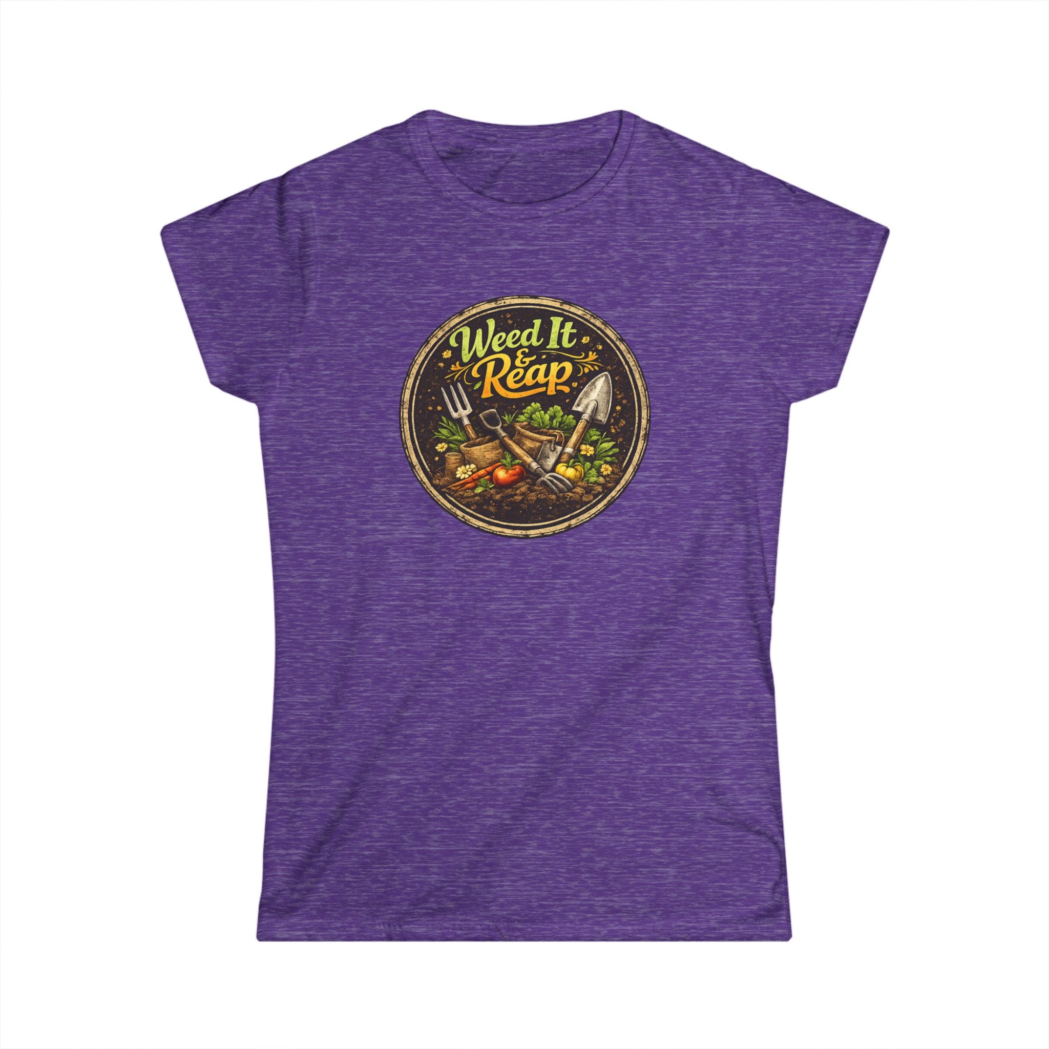 Weed It & Reap Vintage Garden Lovers Tee, Women's Softstyle Tee, Women’s Gardening Tee, Gardener Gift, Plant Lover T-Shirt, Garden Life Shirt