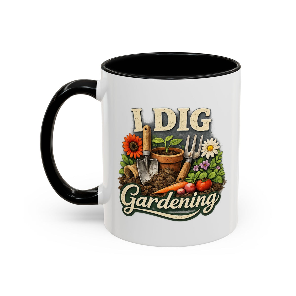 I Dig Gardening Mug, Garden Lover Coffee Mug, Gardener Gift, Plant Lover Cup, Gardening Mug
