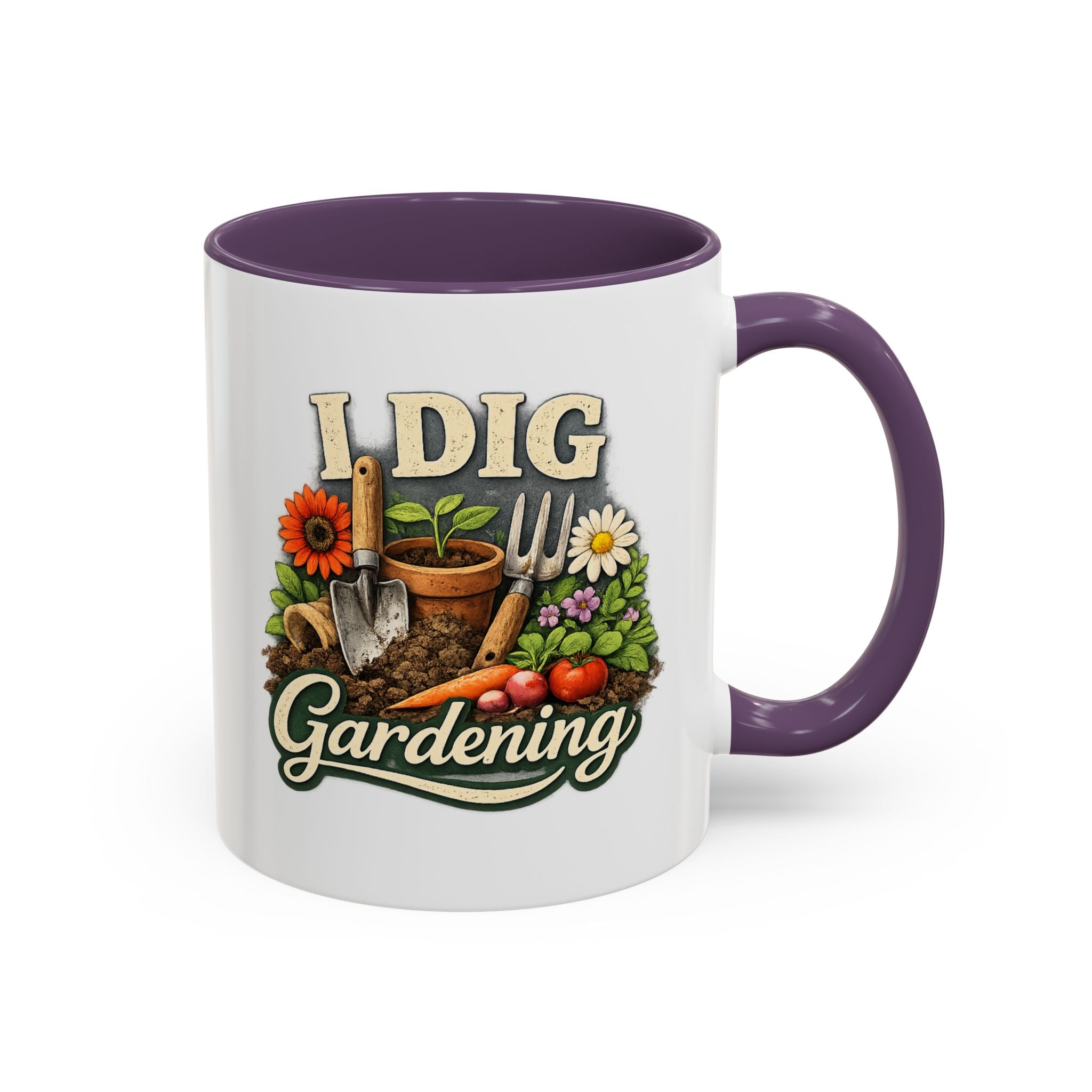 I Dig Gardening Mug, Garden Lover Coffee Mug, Gardener Gift, Plant Lover Cup, Gardening Mug