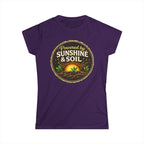 Powered by Sunshine & Soil  Vintage Garden Lovers Tee, Women's Softstyle Tee, Women’s Gardening Tee, Gardener Gift, Plant Lover T-Shirt, Garden Life Shirt