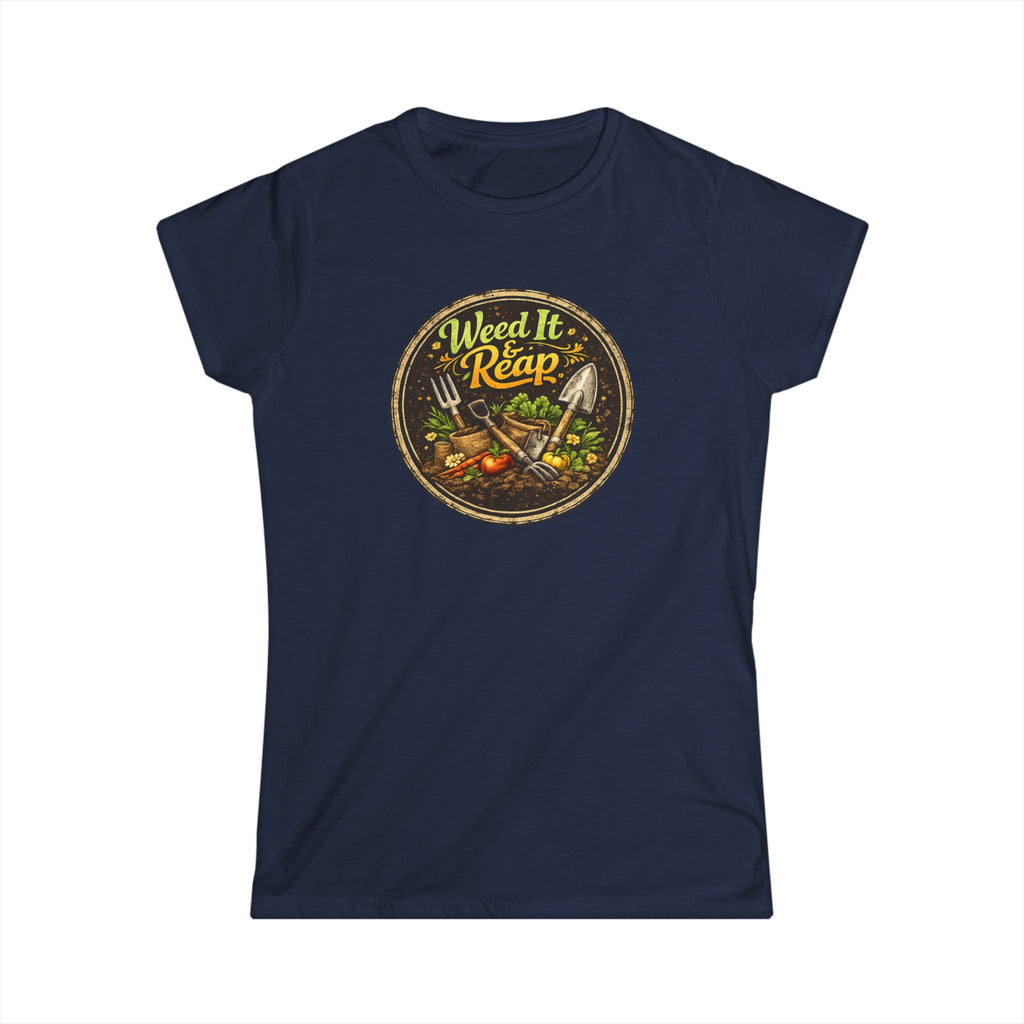 Weed It & Reap Vintage Garden Lovers Tee, Women's Softstyle Tee, Women’s Gardening Tee, Gardener Gift, Plant Lover T-Shirt, Garden Life Shirt