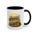 Sunshine Soil Serenity Coffee Mug — Garden Lover Coffee Mug, Gardener Gift, Plant Lover Cup, Gardening Mug