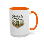Rooted in Nature Coffee Mug, Garden Lover Coffee Mug, Gardener Gift, Plant Lover Cup, Gardening Mug