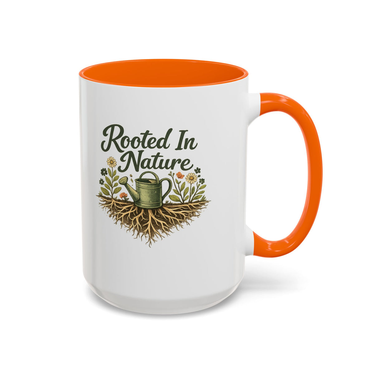 Rooted in Nature Coffee Mug, Garden Lover Coffee Mug, Gardener Gift, Plant Lover Cup, Gardening Mug