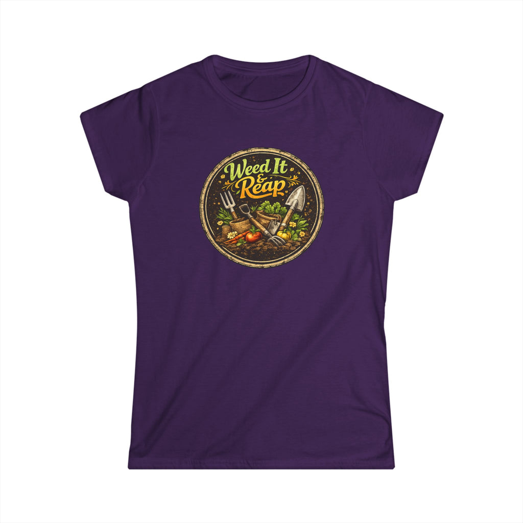 Weed It & Reap Vintage Garden Lovers Tee, Women's Softstyle Tee, Women’s Gardening Tee, Gardener Gift, Plant Lover T-Shirt, Garden Life Shirt