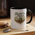 Rooted in Nature Coffee Mug, Garden Lover Coffee Mug, Gardener Gift, Plant Lover Cup, Gardening Mug