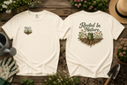 Rooted In Nature Garden Lovers Tee, Women's Softstyle Tee, Women’s Gardening Tee, Gardener Gift, Plant Lover T-Shirt, Garden Life Shirt