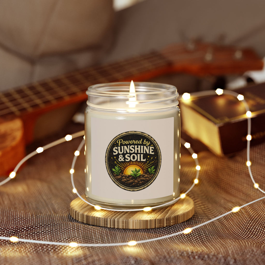 Powered by Sunshine & Soil ~ Jar Candle  | Garden Lovers Candle | Scented Candle | Garden Inspired Gift | Nature Inspired Gift