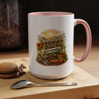 Sunshine Soil Serenity Coffee Mug — Garden Lover Coffee Mug, Gardener Gift, Plant Lover Cup, Gardening Mug