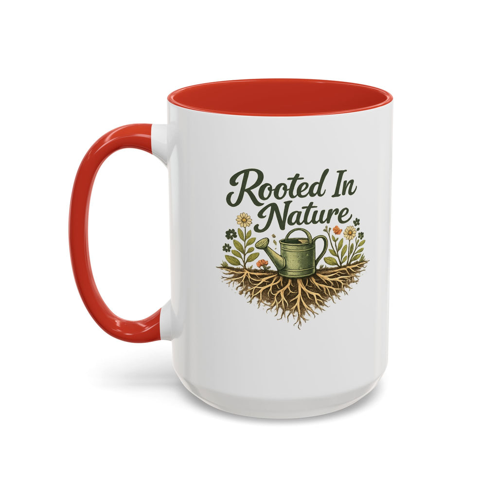 Rooted in Nature Coffee Mug, Garden Lover Coffee Mug, Gardener Gift, Plant Lover Cup, Gardening Mug