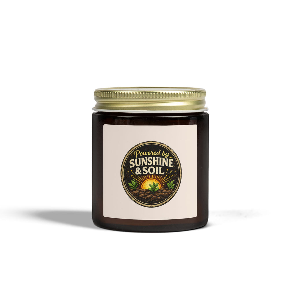 Powered by Sunshine & Soil ~ Jar Candle  | Garden Lovers Candle | Scented Candle | Garden Inspired Gift | Nature Inspired Gift