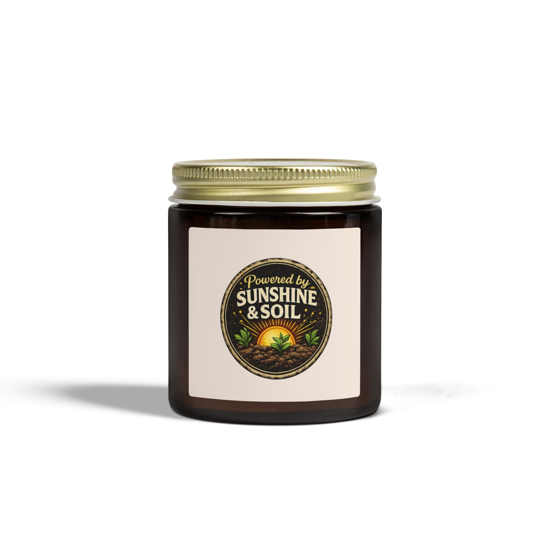 Powered by Sunshine & Soil ~ Jar Candle  | Garden Lovers Candle | Scented Candle | Garden Inspired Gift | Nature Inspired Gift