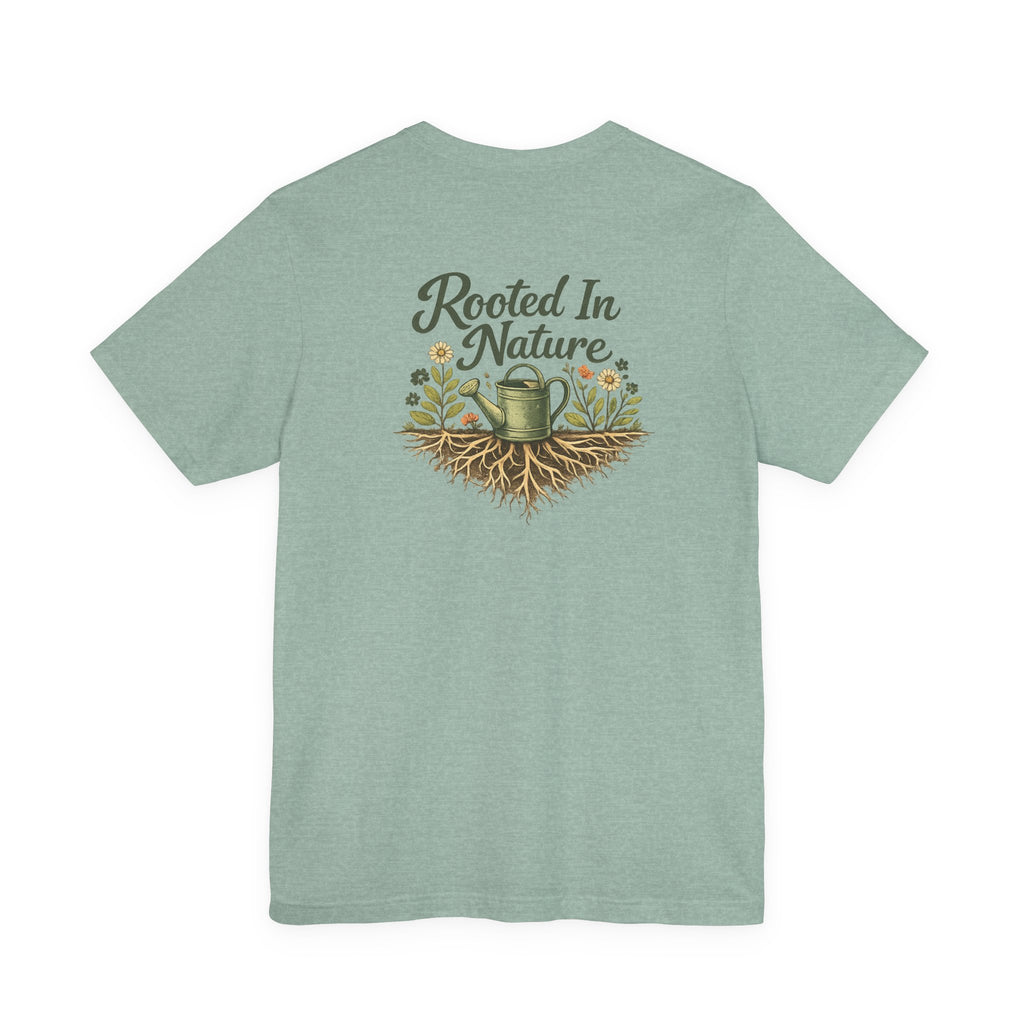 Rooted In Nature Garden Lovers Tee, Women's Softstyle Tee, Women’s Gardening Tee, Gardener Gift, Plant Lover T-Shirt, Garden Life Shirt
