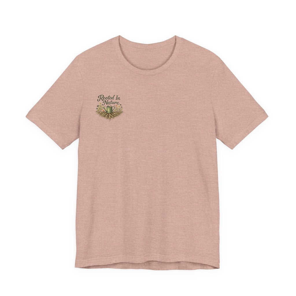 Rooted In Nature Garden Lovers Tee, Women's Softstyle Tee, Women’s Gardening Tee, Gardener Gift, Plant Lover T-Shirt, Garden Life Shirt