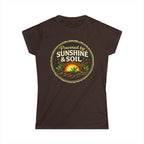 Powered by Sunshine & Soil  Vintage Garden Lovers Tee, Women's Softstyle Tee, Women’s Gardening Tee, Gardener Gift, Plant Lover T-Shirt, Garden Life Shirt