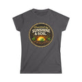 Powered by Sunshine & Soil  Vintage Garden Lovers Tee, Women's Softstyle Tee, Women’s Gardening Tee, Gardener Gift, Plant Lover T-Shirt, Garden Life Shirt