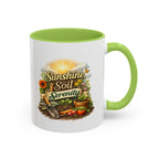Sunshine Soil Serenity Coffee Mug — Garden Lover Coffee Mug, Gardener Gift, Plant Lover Cup, Gardening Mug