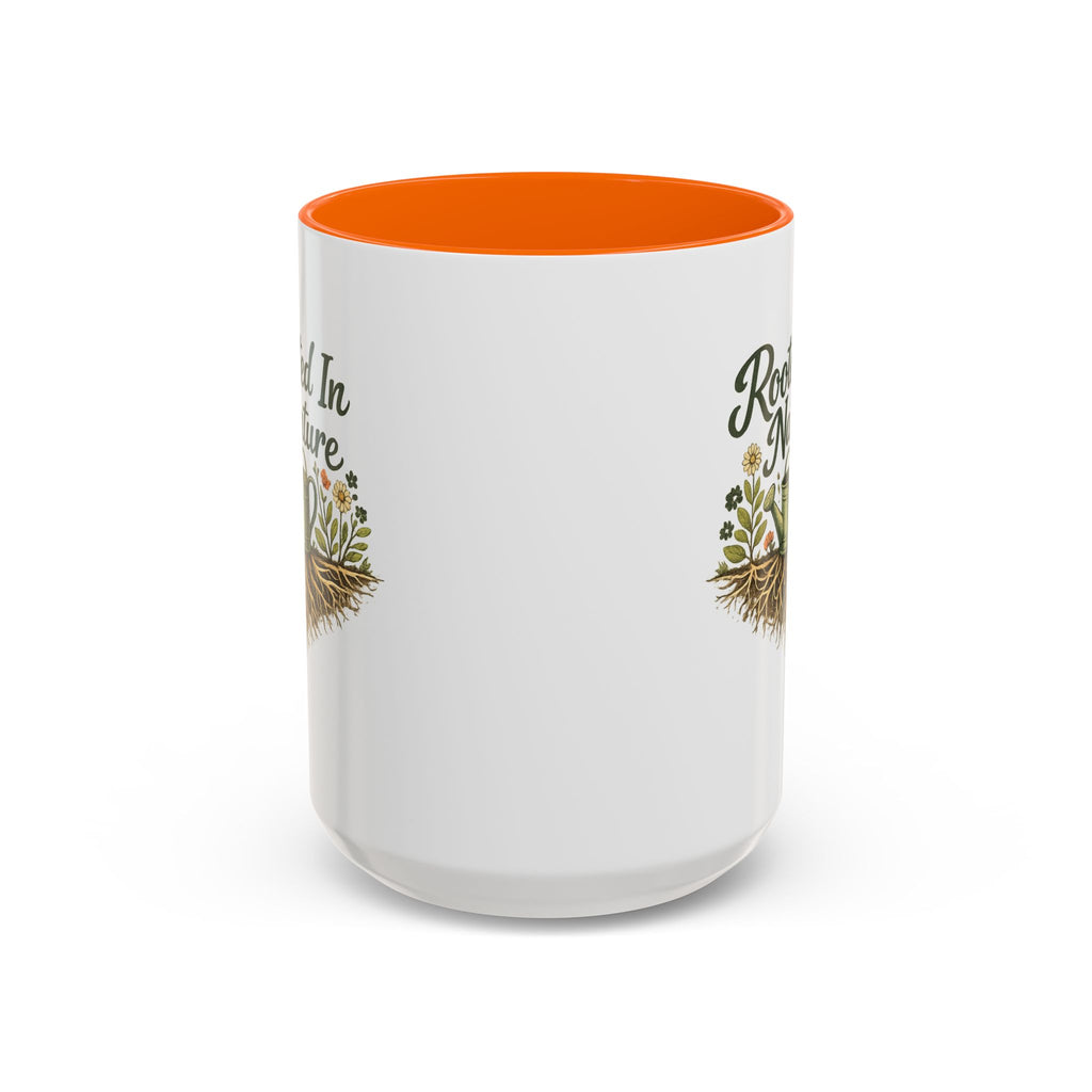 Rooted in Nature Coffee Mug, Garden Lover Coffee Mug, Gardener Gift, Plant Lover Cup, Gardening Mug